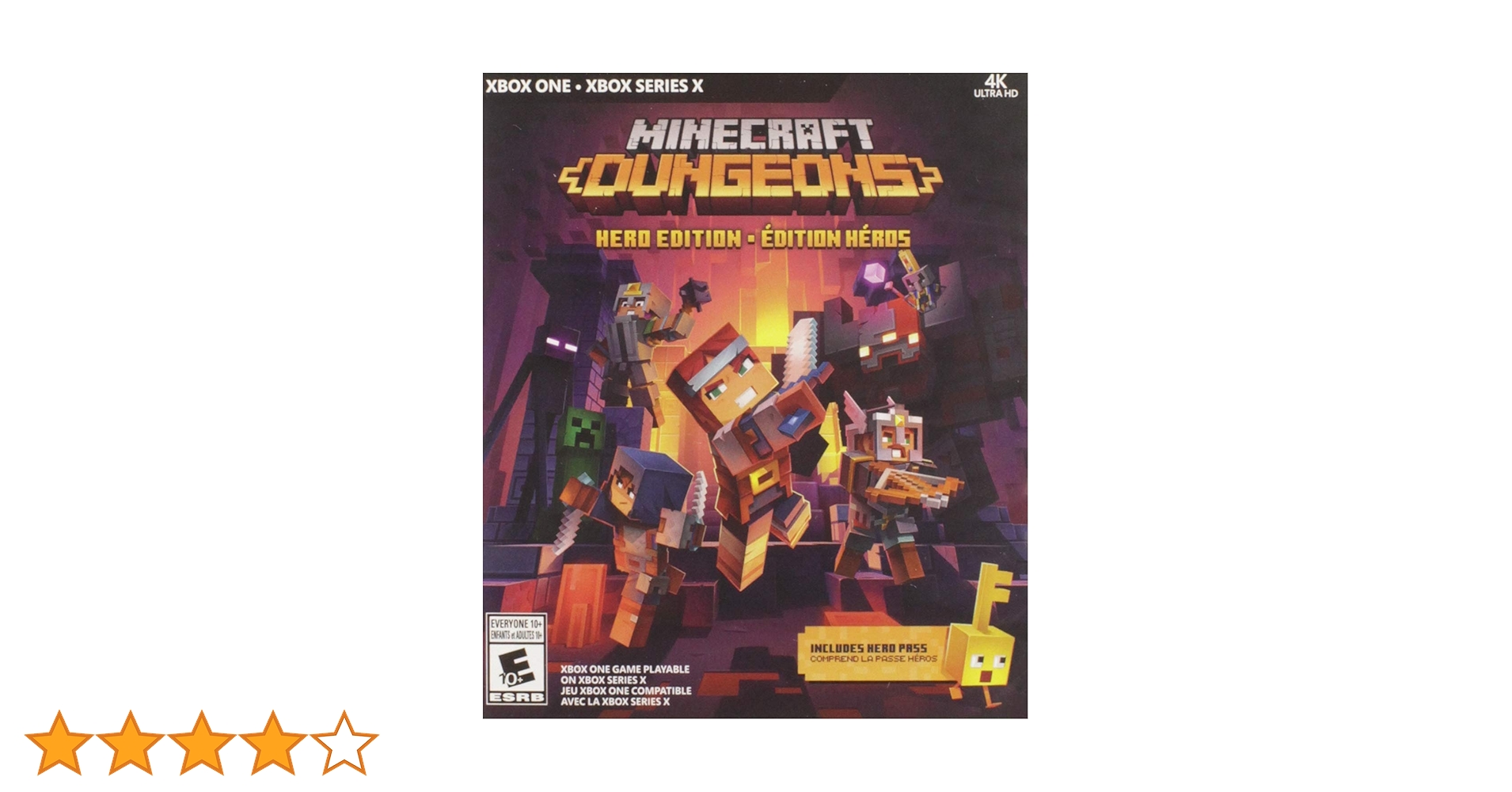 Minecraft Dungeons - Hero Edition Xbox One En/Xd Canada Blu